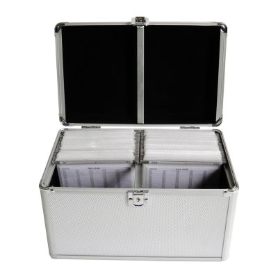 4. MediaRange BOX75 opakowania na płyty CD Obudowa pudełkowa 200 dysków Srebrny