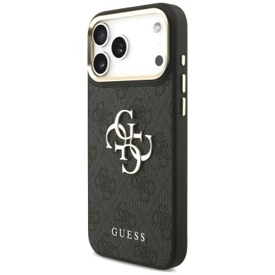 2. Etui Guess 4G Big 4G Classic Logo Big Strap Metal Buttons na iPhone 18 Pro Max / 17 Pro Max - czarne