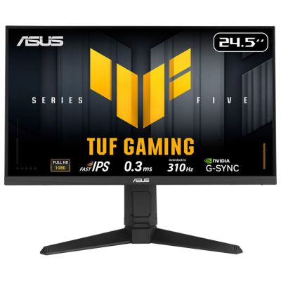 17. ASUS TUF Gaming VG259QMRL5A monitor komputerowy 62,2 cm (24.5") 1920 x 1080 px Full HD LCD Czarny