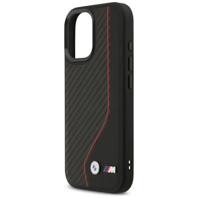 14. Etui BMW M Carbon Line & Logo MagSafe na iPhone 17 - czerwone