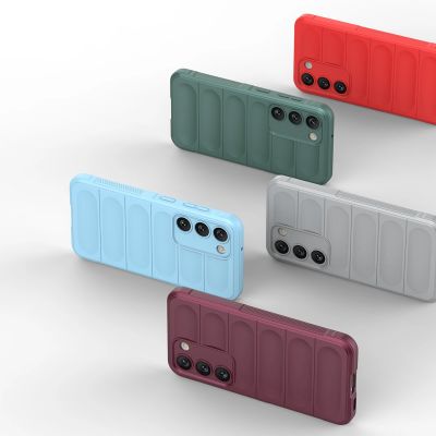 7. Magic Shield Case etui do Samsung Galaxy S23+ elastyczny pancerny pokrowiec niebieskie