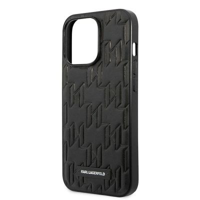 6. Etui Karl Lagerfeld Monogram Plaque na iPhone 13 Pro / iPhone 13 - czarne