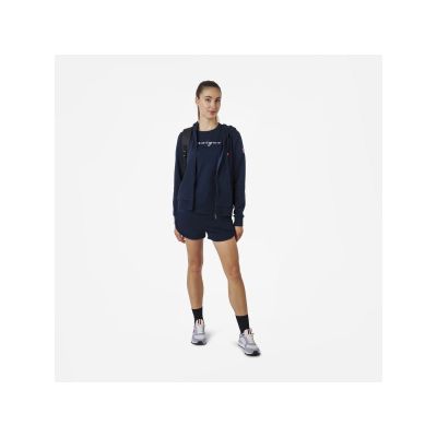 9. Bluza Rossignol W LOGO SWEAT FZ HOOD FL granatowy