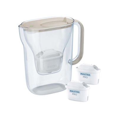 2. Dzbanek filtrujący Brita Style Essential+2 wkłady MaxtraPro PP (2,4l; piaskowy)