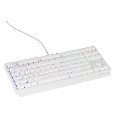 4. Klawiatura GENESIS Thor 230 TKL Gaming USB QWERTY US English Biały
