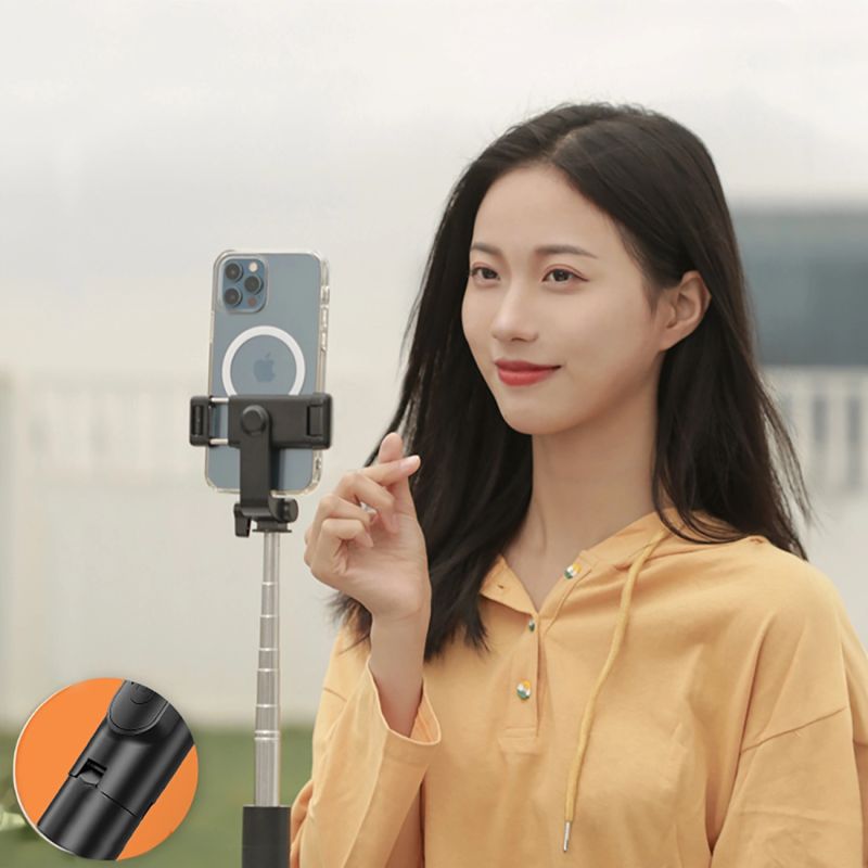 14. Wozinsky Selfie stick WHS1Y teleskopowy tripod 1m z uchwytem na telefon - czarny