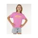 5. Koszulka dziewczęca RIP CURL Surf Puff Relaxed Tee- Girl różowa
