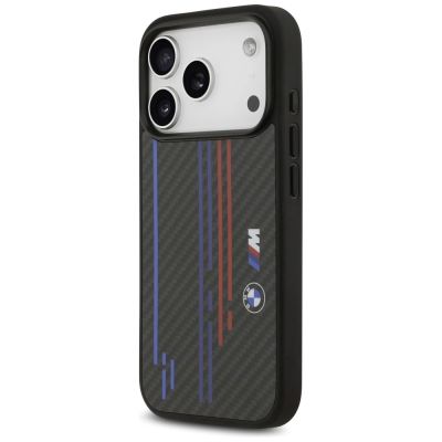 2. Etui BMW M Kevlar Lines & Logo MagSafe na iPhone 17 Pro - czarne