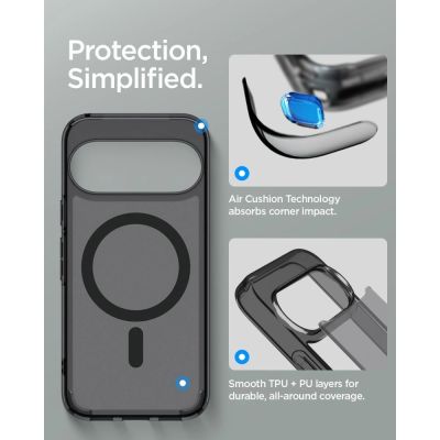 8. Etui Spigen Ultra Hybrid Mag MagSafe na Google Pixel 11 Pro - czarno-szare