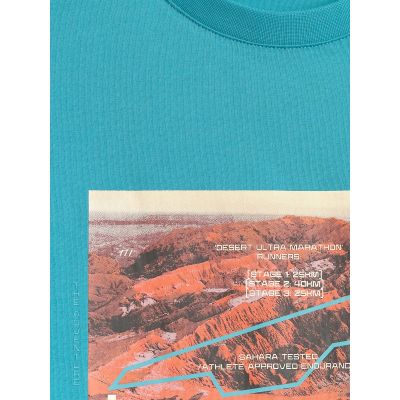 6. T-shirt regular z nadrukiem męski 4F 4FRSS26TTSHM4238-35S
