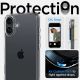 10. Etui Spigen Ultra Hybrid na iPhone 16 - przezroczyste
