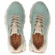 6. Skórzane półbuty sneakersy na platformie zielone Filippo DP7498