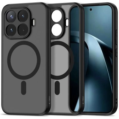 Etui Tech-Protect Magmat MagSafe na Xiaomi 17T Pro - czarne matowe