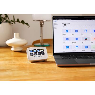 9. Kontroler zewnętrzny Elgato Stream Deck Neo, biały, 8 konfigurowalnych klawiszy