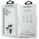 8. Etui Karl Lagerfeld IML Aquarelle Karl & Choupette & Logo na iPhone 16 - białe