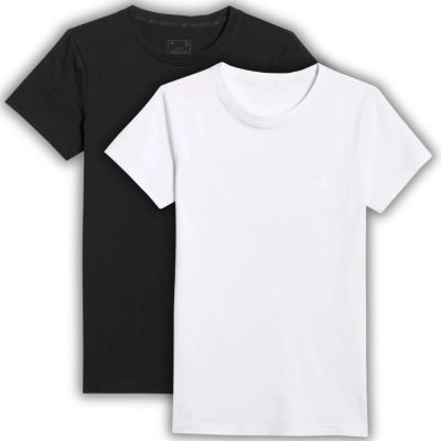 T-shirt damski (ZESTAW KOSZULEK 2 SZT.) 4F 4FWMM00TTSHF3306-10S-20S