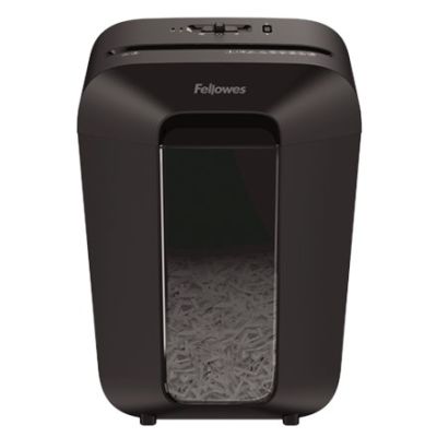 6. Niszczarka Fellowes LX70, 4407501 kolor czarny, 18 litrów, Niszczy jednorazowo do 11 kartek A4 (70g) na ścinki 4×40 mm (P-4/T-4), Blokada Safety Lock