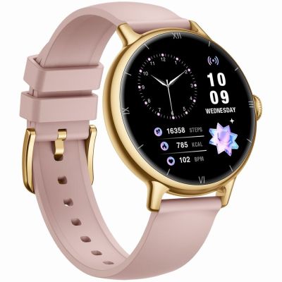 9. Smartwatch Gravity Złoty Pasek + Bransoleta GT33-1
