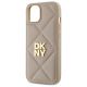 6. Etui DKNY Quilted Stack Logo na iPhone 14 - beżowe