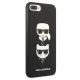 4. Etui Karl Lagerfeld Saffiano Karl&Choupette Head na iPhone 7 Plus / iPhone 8 Plus - czarne