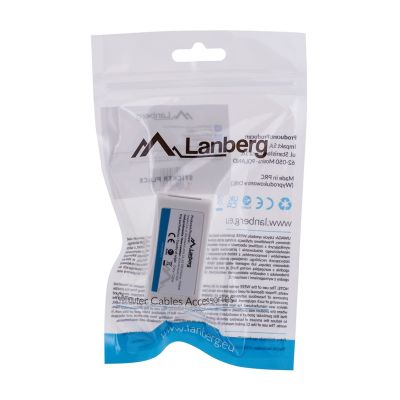 3. LANBERG ZŁĄCZKA SIECIOWA PRZELOTKA 2X RJ45 KAT.6 UTP AD-RJ45-RJ45-OU6