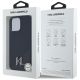 9. Etui Karl Lagerfeld Silicone Shadow Metal Initial MagSafe do iPhone 15 Pro Max czarny
