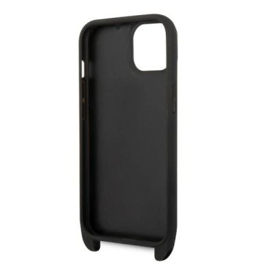 6. Etui Karl Lagerfeld Monogram Plaque Logo Strap na iPhone 14 / 15 / 13 6,1" - czarne