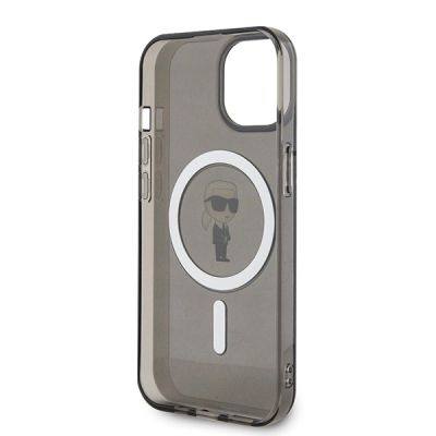 7. Etui Karl Lagerfeld IML Ikonik MagSafe do iPhone 15 - czarne