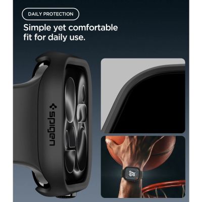 7. Etui Spigen Thin Fit na Apple Watch 46 mm - czarne