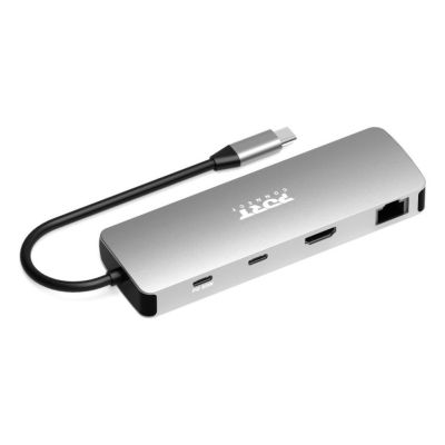 5. Port Designs 900164 stacja dokująca Przewodowa USB 3.2 Gen 1 (3.1 Gen 1) Type-C Stal nierdzewna