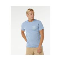 Koszulka męska RIP CURL Vaporcool Search 3 Stacks Tee niebieska