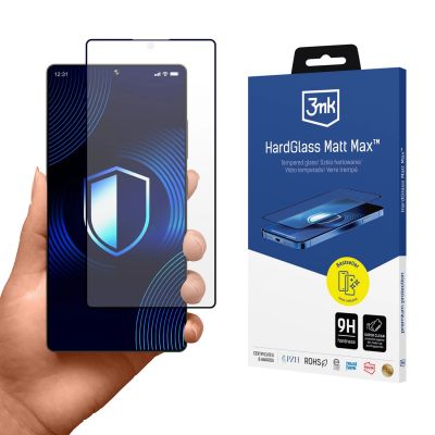 Matowe szkło hartowane 3mk HardGlass Matt Max na Samsung Galaxy S25 Ultra