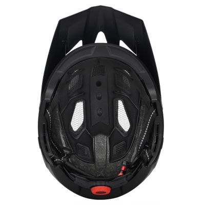 7. Kask rowerowy fullface Wozinsky z odpinanym daszkiem lekki 57-62 cm - czarny