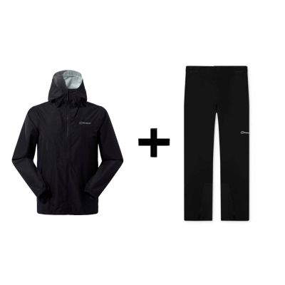 Kurtka Berghaus Deluge Pro 3.0 roz. M Czarna + Berghaus HILLWALKER OVRTRS AM BLK/BLK roz. M