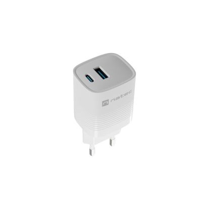 9. NATEC ŁADOWARKA RIBERA GAN 1X USB-A + 1X USB-C 30W BIAŁA NUC-2140
