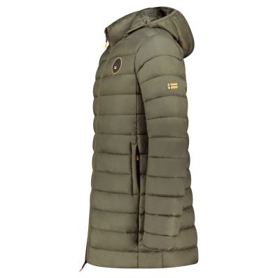 2. Kurtka męska Geographical Norway AMIGOMAP LONG HOOD DB KAKI MEN 233 KAKI (WZ5087H/GN-KAKI)