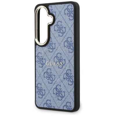 6. Etui Guess 4G Embossed Ring MagSafe na Samsung Galaxy S26 - niebieskie