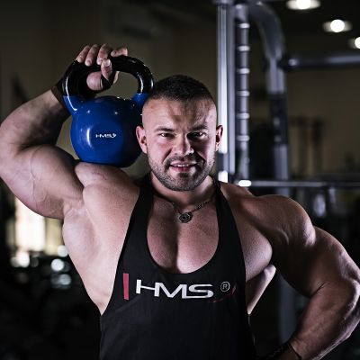 43. Kettlebell żeliwny Blue HMS KNV04