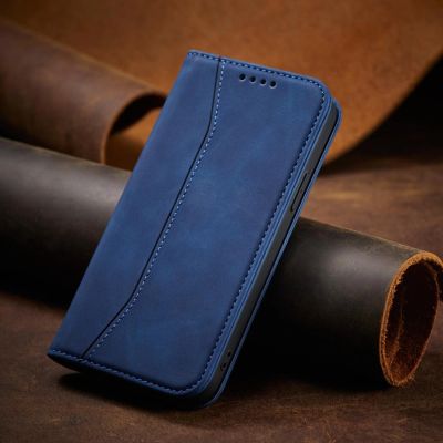 9. Magnet Fancy Case etui do iPhone 13 Pro pokrowiec portfel na karty kartę podstawka niebieski