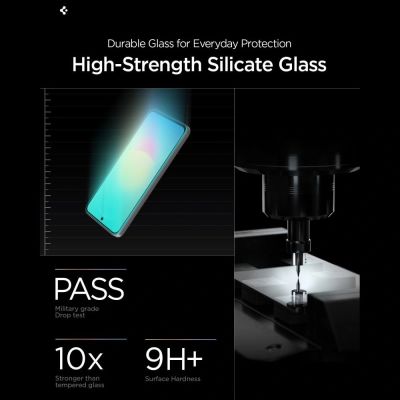 6. Szkło hartowane Spigen Glas.tR EZ Fit 2-Pack na Samsung Galaxy A27 5G
