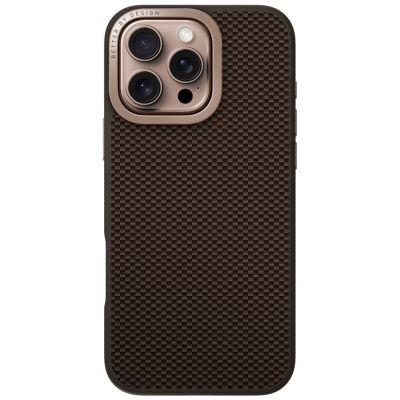 3. Etui UNIQ Keva Max Magclick Charging Camera Stand na iPhone 16 Pro - brązowe