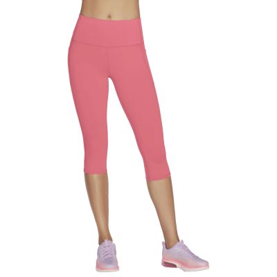 Skechers Go Walk High Waisted Capri Short W2CP2-RDBL Czerwone XS