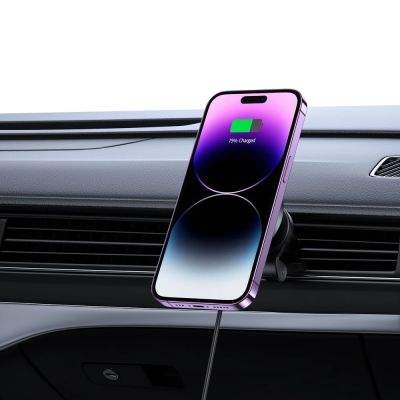 7. Uchwyt Tech-Protect MM15W-V5 samochodowy na telefon z ładowarką indukcyjną MagSafe 15W na kratkę nawiewu - czarny