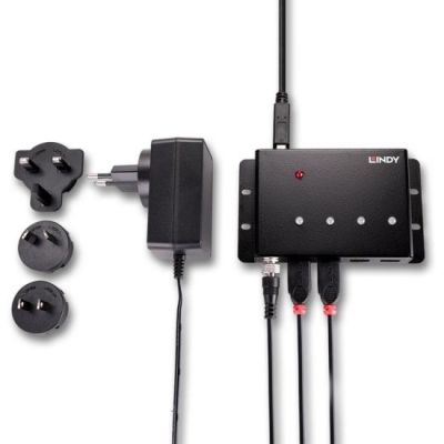 5. Lindy 43374 huby i koncentratory USB 3.2 Gen 1 (3.1 Gen 1) Type-B 5000 Mbit/s Czarny