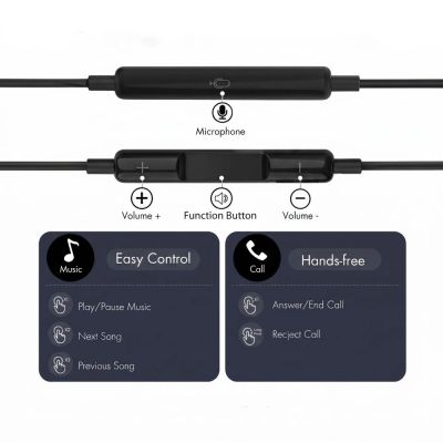 7. Słuchawki przewodowe Tech-Protect Ultraboost Core G3 Mini Jack - czarne