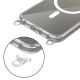 4. Etui Tech-Protect Flexair Chain MagSafe na iPhone 16 - przezroczyste  + 2 smycze (różowa i szara)
