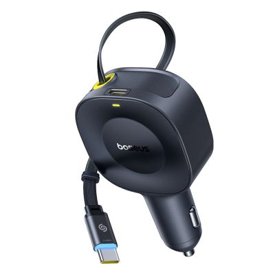 2. Ładowarka samochodowa Baseus PrimeTrip VR2 30W ze zwijanym kablem USB-C - czarna