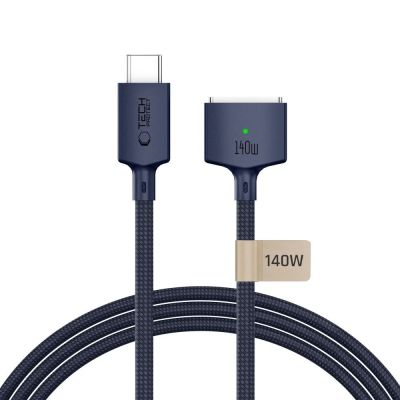 8. Kabel Tech-Protect MMC01 Ultraboost USB-C / USB-C MagSafe 3 140W 200 cm do MacBook - granatowy