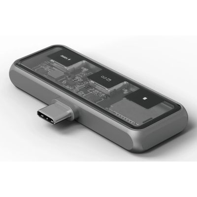 3. Satechi USB-C PD Mobile XR Hub i czytnik kart MicroSD gwiezdny szary