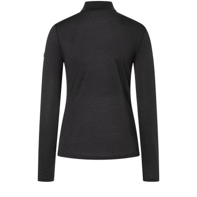6. Longsleeve termoaktywny damski SUPER.NATURAL W SIERRA140 POCKET ZIP 1/4 czarna
